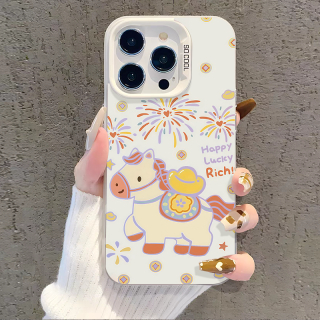 Ốp lưng Ngựa Happy Lucky có hiệu ứng IMD IT714